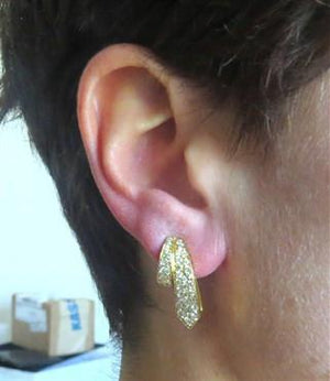 1.50ctw Diamond 18k Gold Earrings