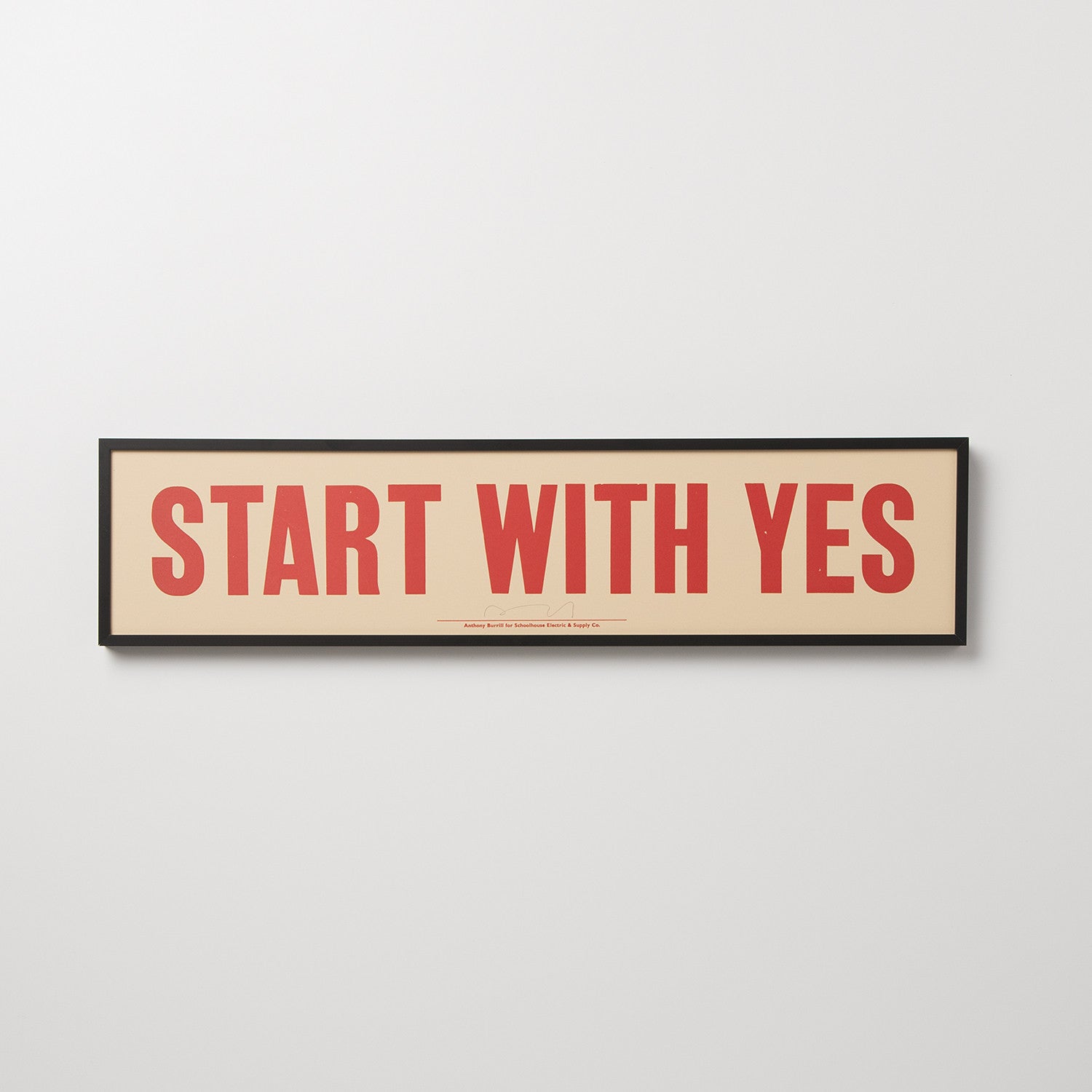 Start With Yes Print - Orange