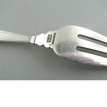 10 Pc Georg Jensen Acorn Sterling Pastry Fork Set