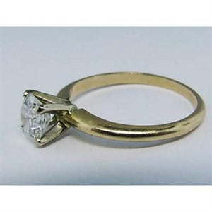 14k Gold Round 0.71ct Diamond Engagement Ring