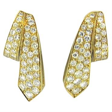 1.50ctw Diamond 18k Gold Earrings