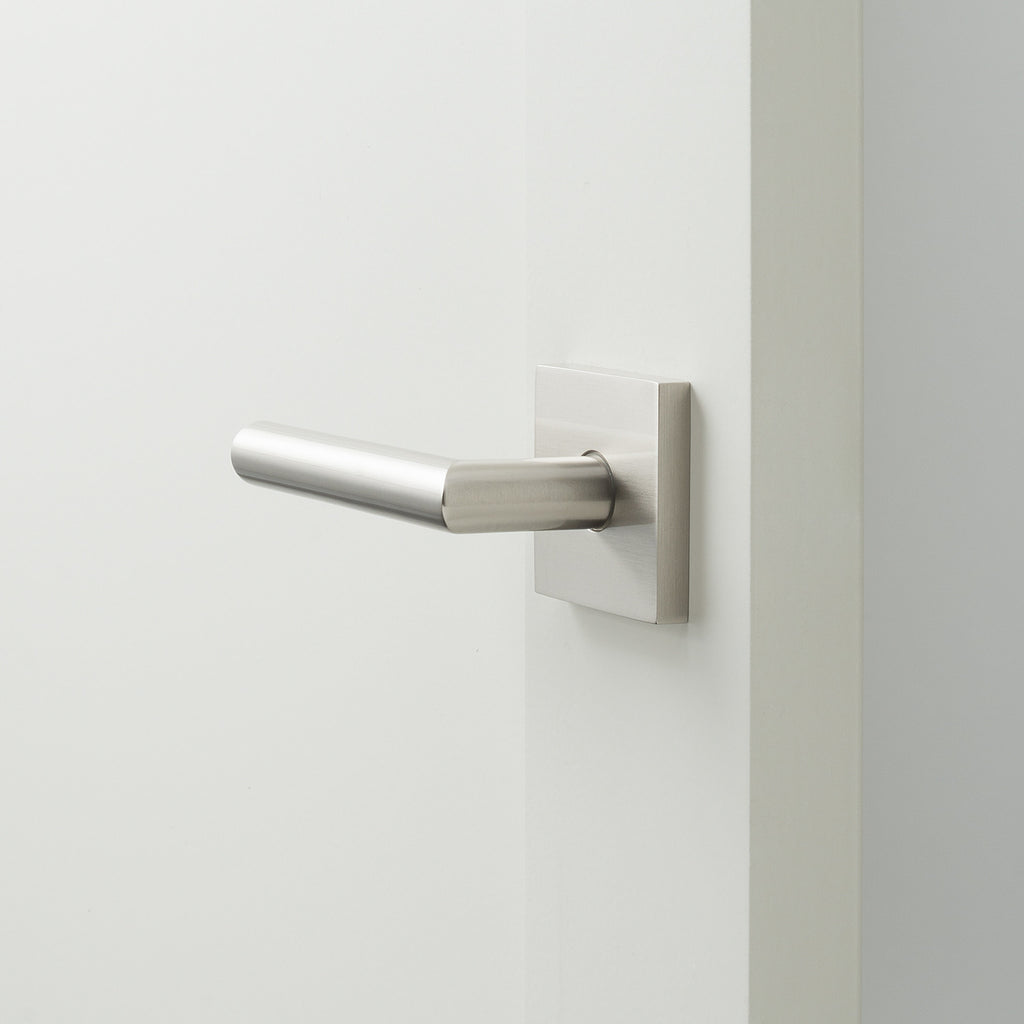 Berlin Door Set with Otto Lever - Satin Nickel
