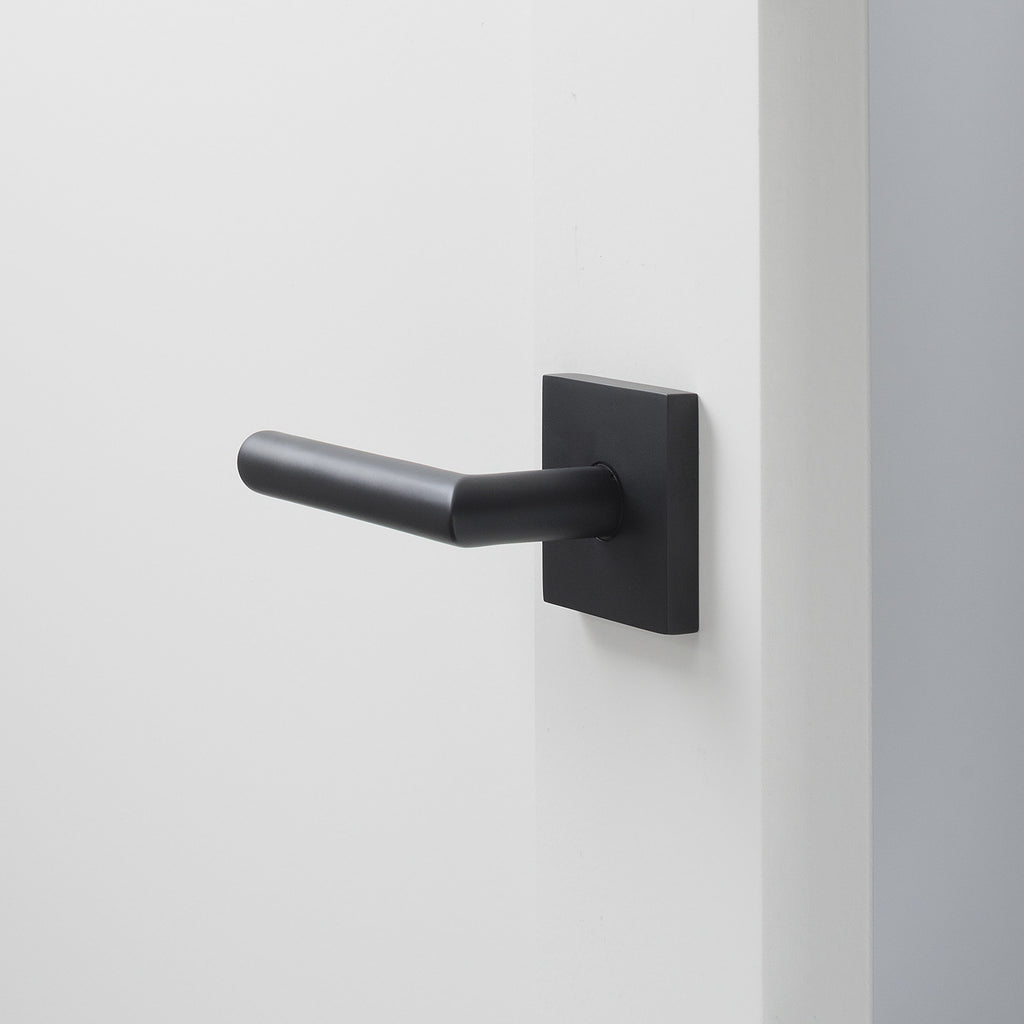 Berlin Door Set with Otto Lever - Flat Black
