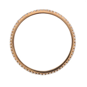 10 Carat Diamond Rose Gold Bangle Bracelet