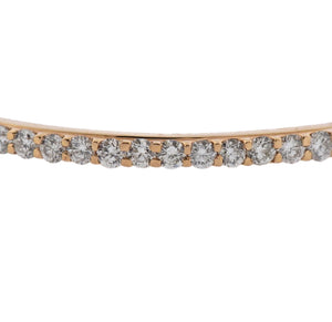 10 Carat Diamond Rose Gold Bangle Bracelet