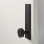 Tate Door Set with Cylinder Knob - Flat Black