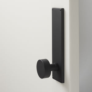 Tate Door Set with Cylinder Knob - Flat Black