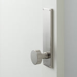 Tate Door Set with Cylinder Knob - Satin Nickel
