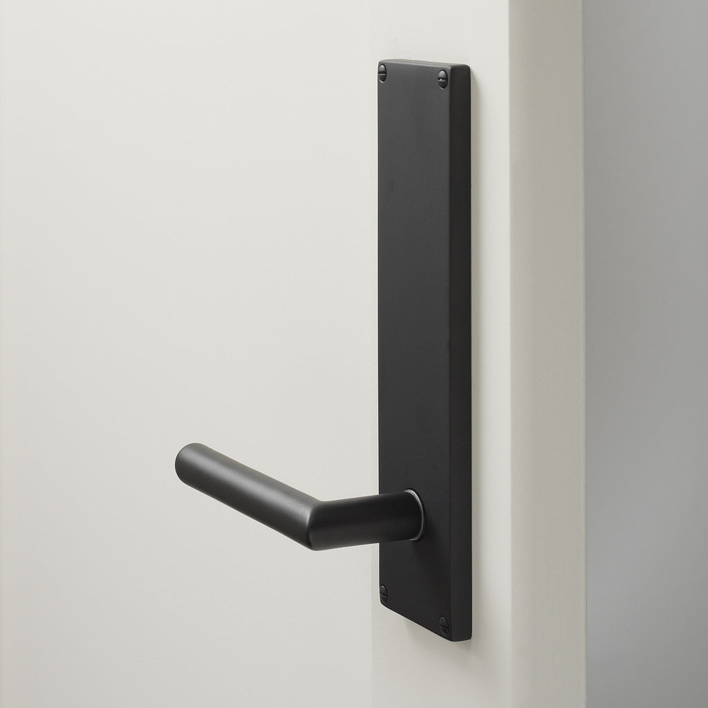 Tate Door Set with Otto Lever - Flat Black